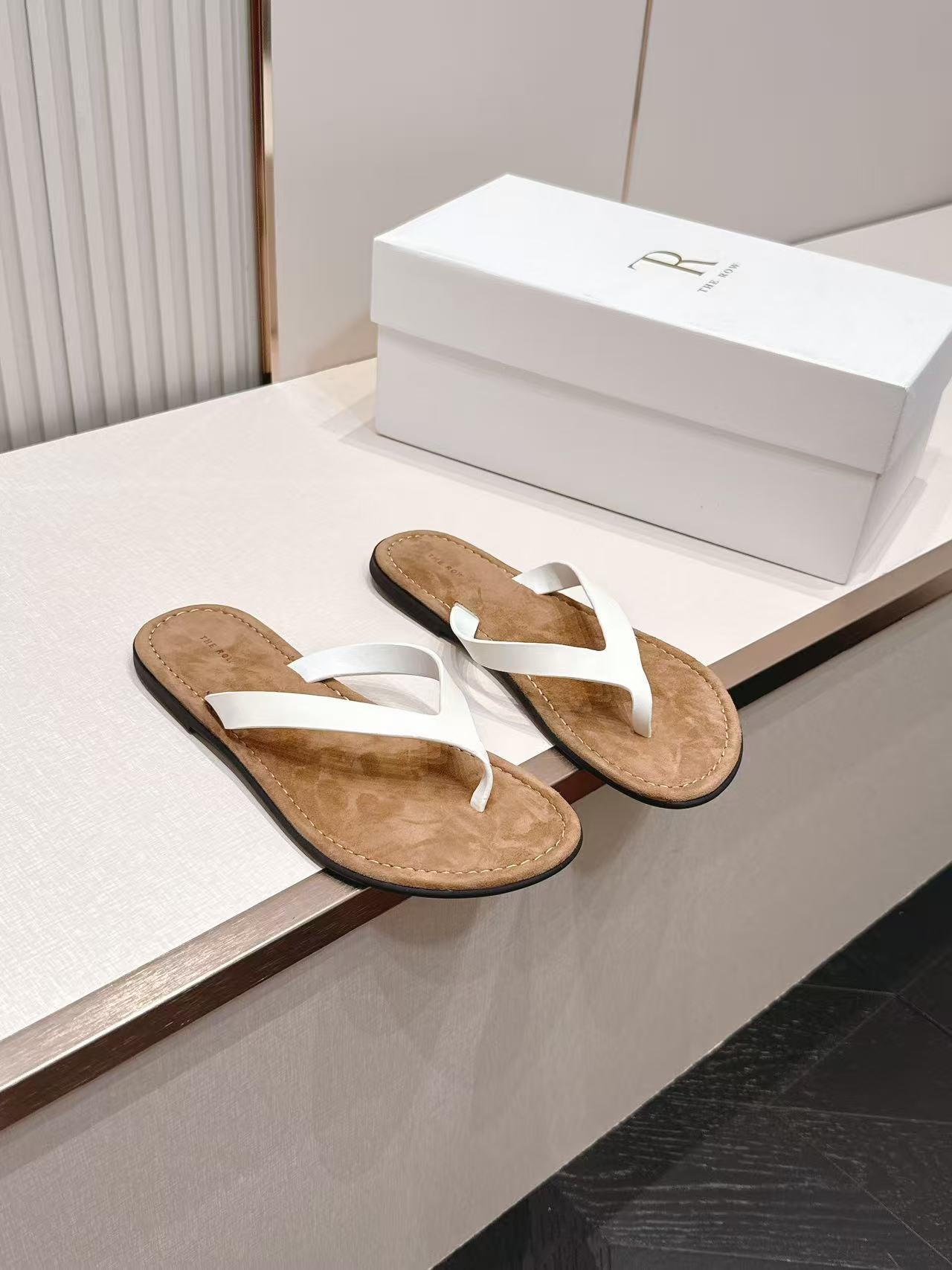 LOVESTAHL Minimalist Leather Thong Flip‑Flops