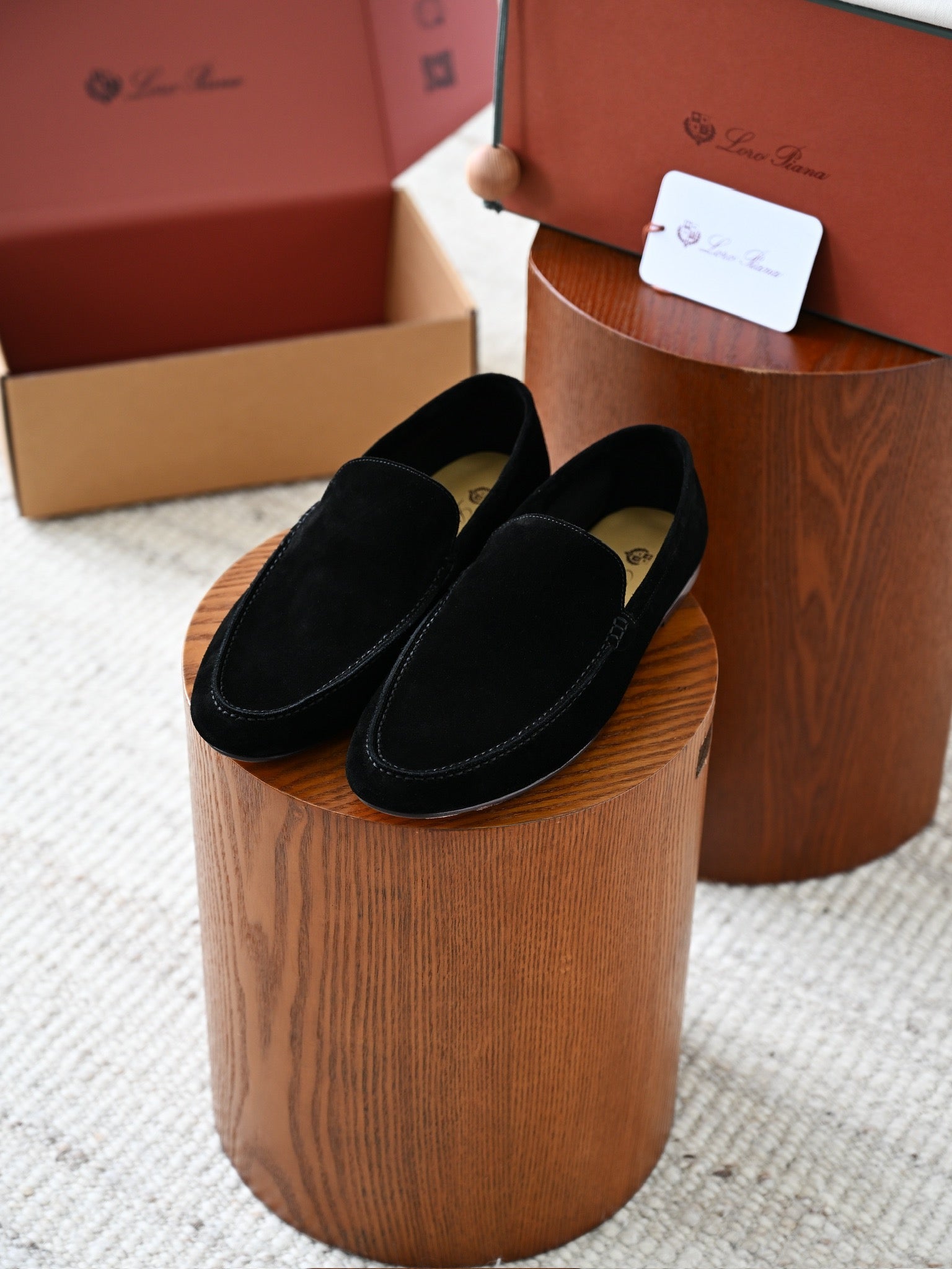 Lovestahl Men Dark Brown Suede Loafers Slip On Hand Stitched Leather Driving Shoes Luxury Business Casual Moccasin Flat Dress Shoes Sizes 39-46