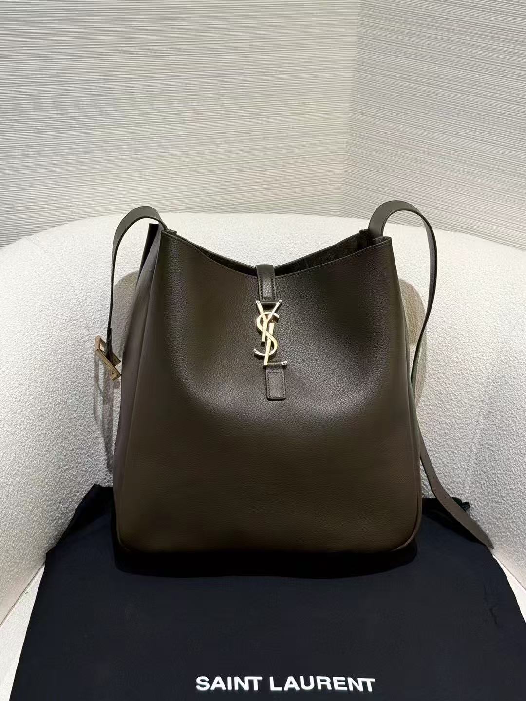 LOVESTAHL Exclusive Vintage Suede Hobo Underarm Bag Antique Custom Hardware Insert Buckle Large Capacity Retro Shoulder Bag Women Trendy Daily Handbag 29cm