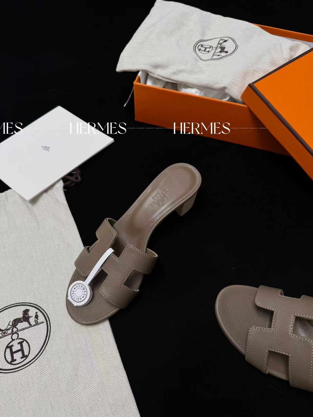 LOVESTAHL Handmade Mid Heel H Cutout Mule Slides Imported Calfskin Sheepskin Double Genuine Leather Slip On Sandals For Women Summer Holiday