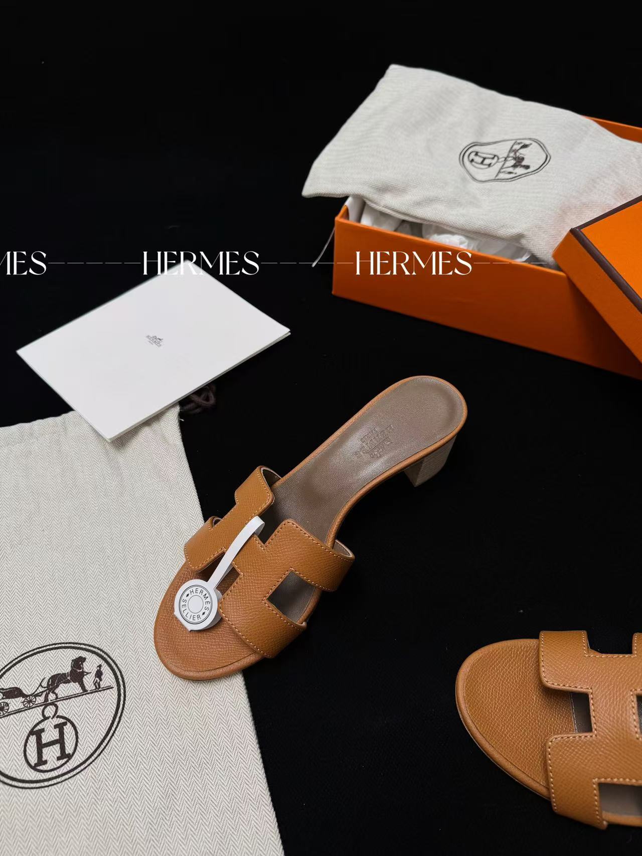 LOVESTAHL Handmade Mid Heel H Cutout Mule Slides Imported Calfskin Sheepskin Double Genuine Leather Slip On Sandals For Women Summer Holiday