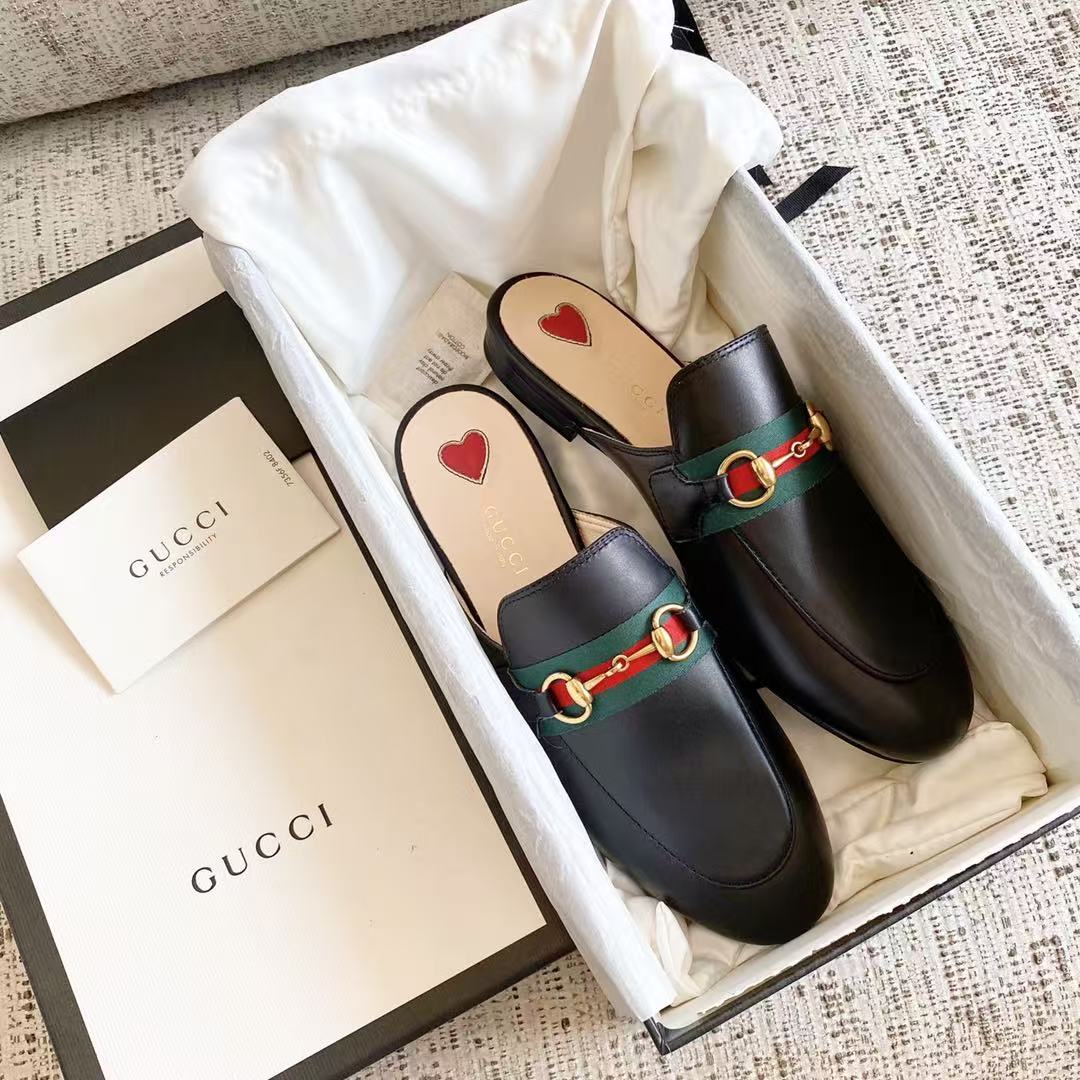LOVESTAHL Princetown Horse‑Bit Leather Mule Slippers