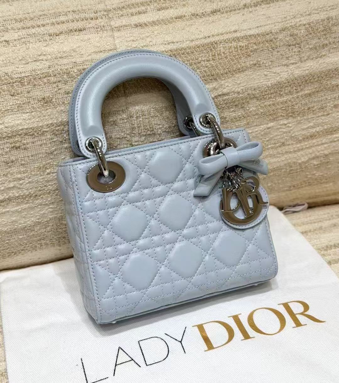 LOVESTAHL Upgraded Craft Bow Detail Imported Lambskin Four Grid Letter Strap Bag Full Custom Packaging Luxury Crossbody Handbag Classic Fashion Purse Size 17-7-15cm
