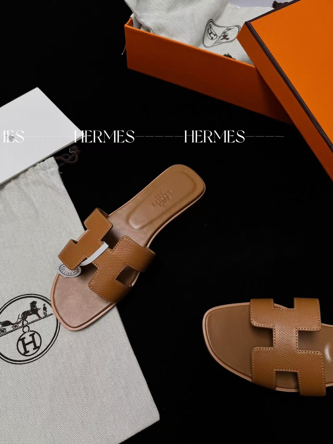 LOVESTAHL Handmade H Cutout Slide Sandals Imported Calfskin Sheepskin Double Genuine Leather Flat Slippers For Women Summer Resort