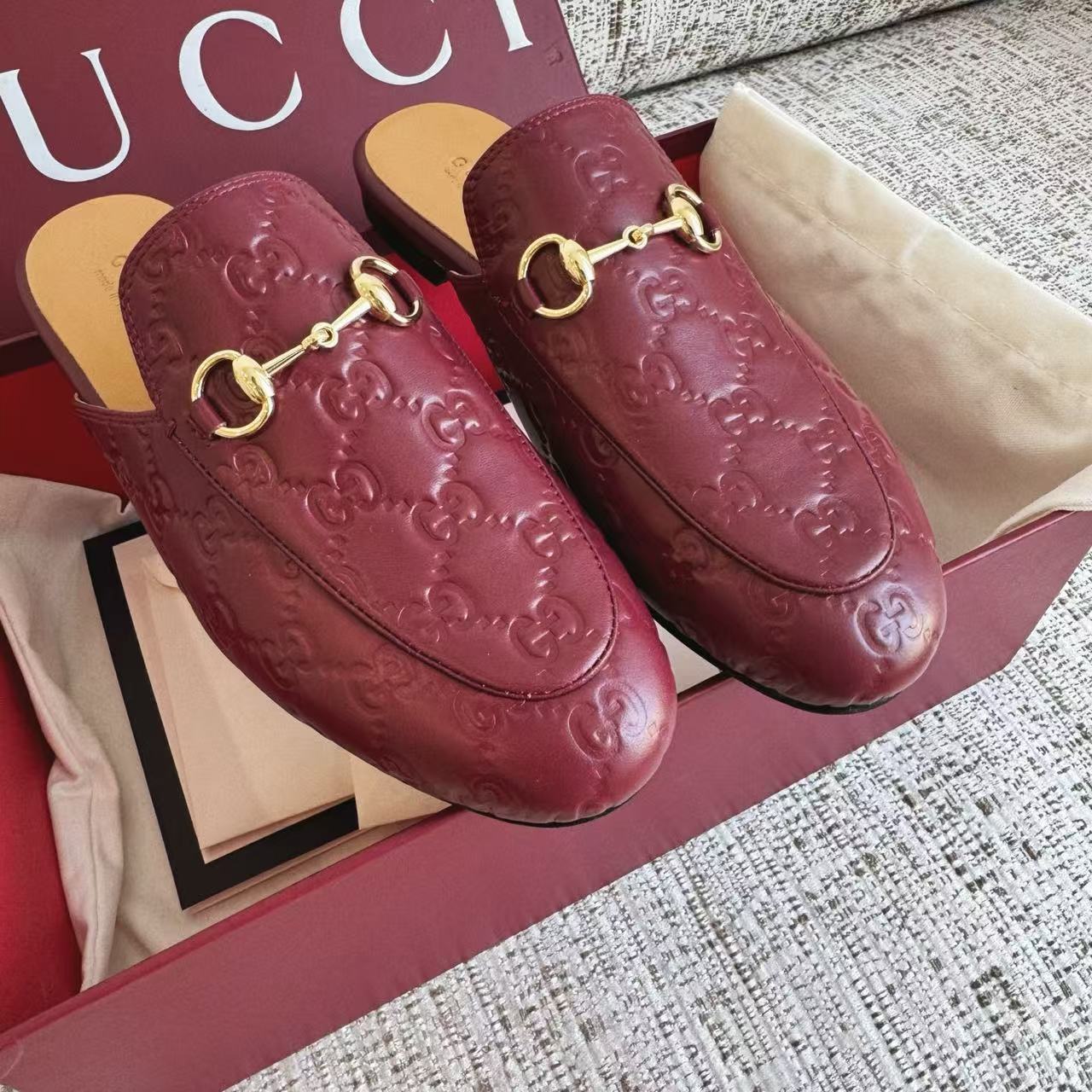 LOVESTAHL Princetown Horse‑Bit Leather Mule Slippers