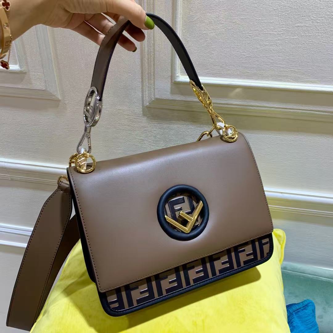 LOVESTAHL Mocha‑Brown Cow‑Leather Flap‑Over Shoulder Handbag