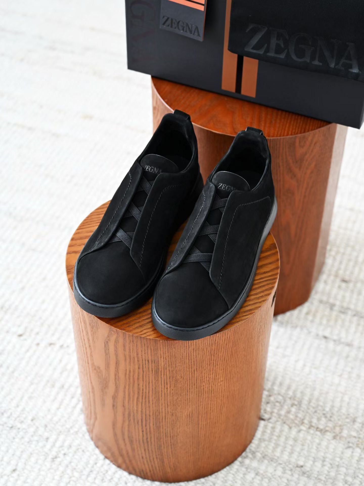 Lovestahl Men Dark Brown Suede Slip On Sneakers Hidden Elastic Band Luxury Business Casual Non Lace Up Flat Walking Shoes EU Sizes 39-46