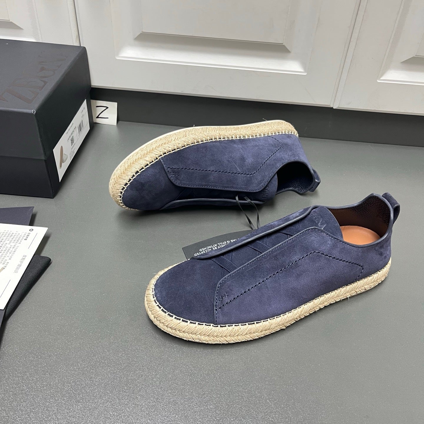 Lovestahl Men White Suede Slip On Espadrille Shoes Hidden Elastic Band Hand Woven Jute Sole Luxury Daily Flat Loafers EU Sizes 39-46
