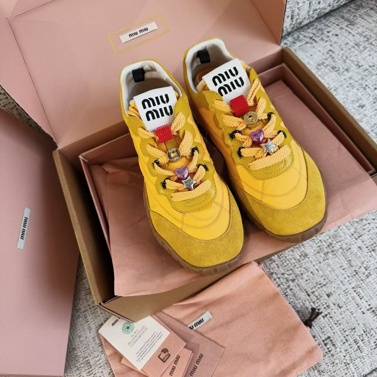 LOVESTAHL Tyre‑Fabric & Suede Retro‑Style Sneakers
