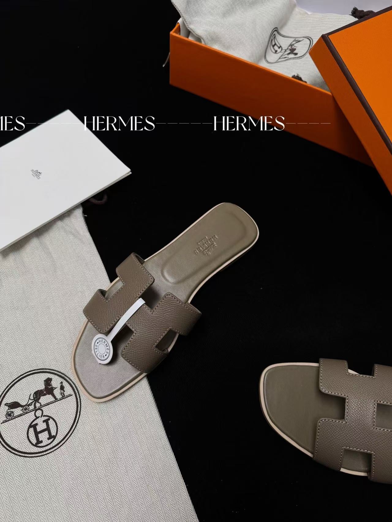 LOVESTAHL Handmade H Cutout Slide Sandals Imported Calfskin Sheepskin Double Genuine Leather Flat Slippers For Women Summer Resort