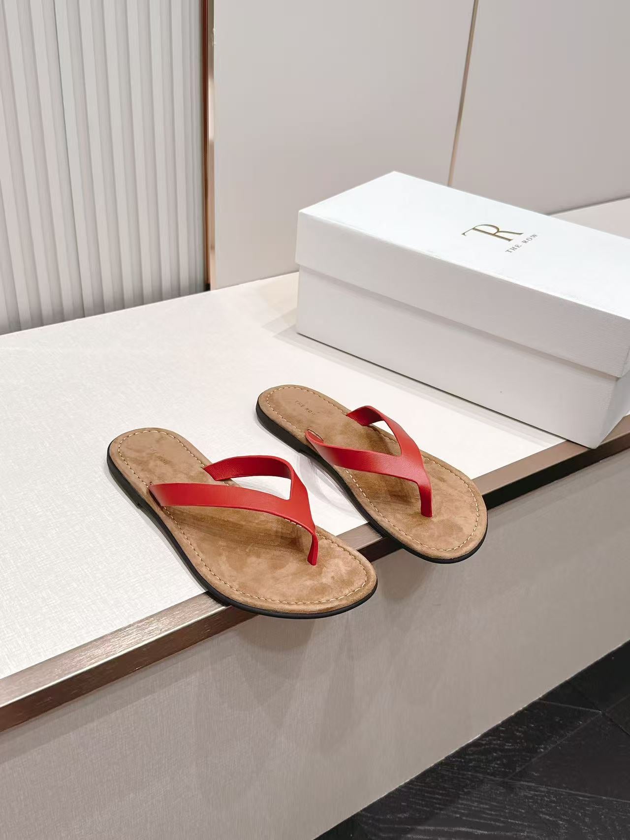 LOVESTAHL Minimalist Leather Thong Flip‑Flops