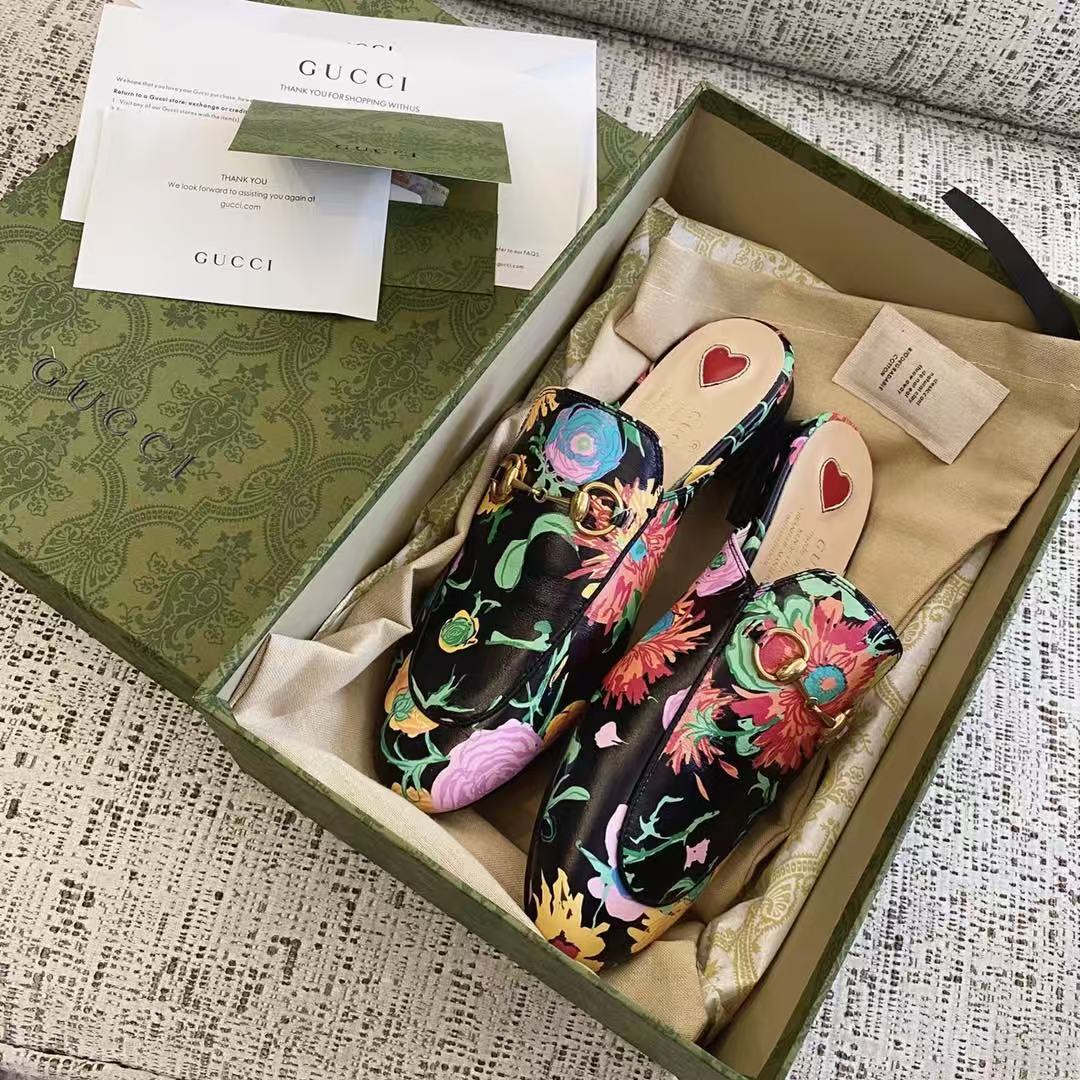 LOVESTAHL Princetown Horse‑Bit Leather Mule Slippers