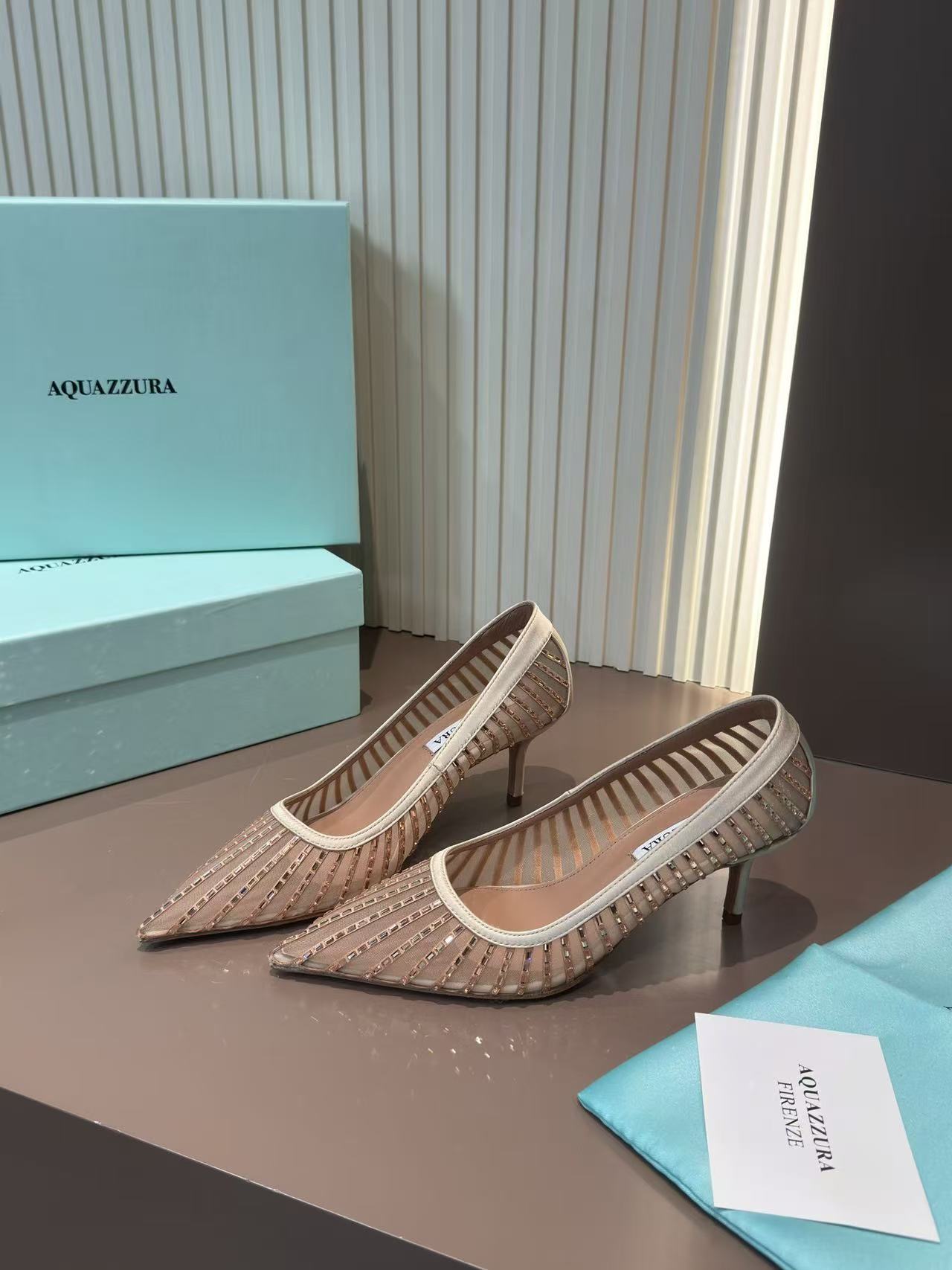 LOVESTAHL 2026 Early Fall Mesh Crystal Pointed Toe Pumps Hot-Fix Rhinestone Two Heights Stiletto Heels Italian Genuine Leather Outsole Women Formal Evening Dress Heels