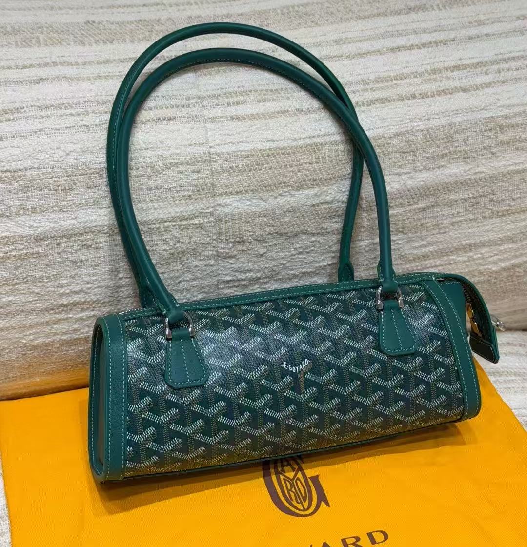 LOVESTAHL New Retro Printed Canvas Cylinder Bag, Slim Top Handle Underarm Mini Barrel Handbag