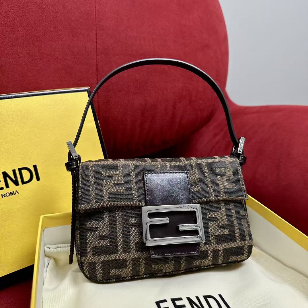 LOVESTAHL Vintage Mini Baguette FF‑Jacqueline Shoulder Bag