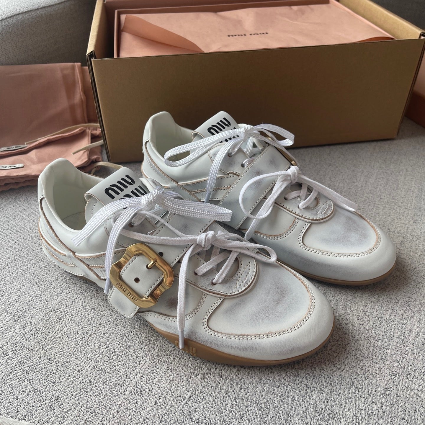 Lovestahl 26SS Distressed Vintage Leather Casual Shoes Antique Polished Cowhide Private Mold Sole Retro Daily Walking Flats Sizes 35-40