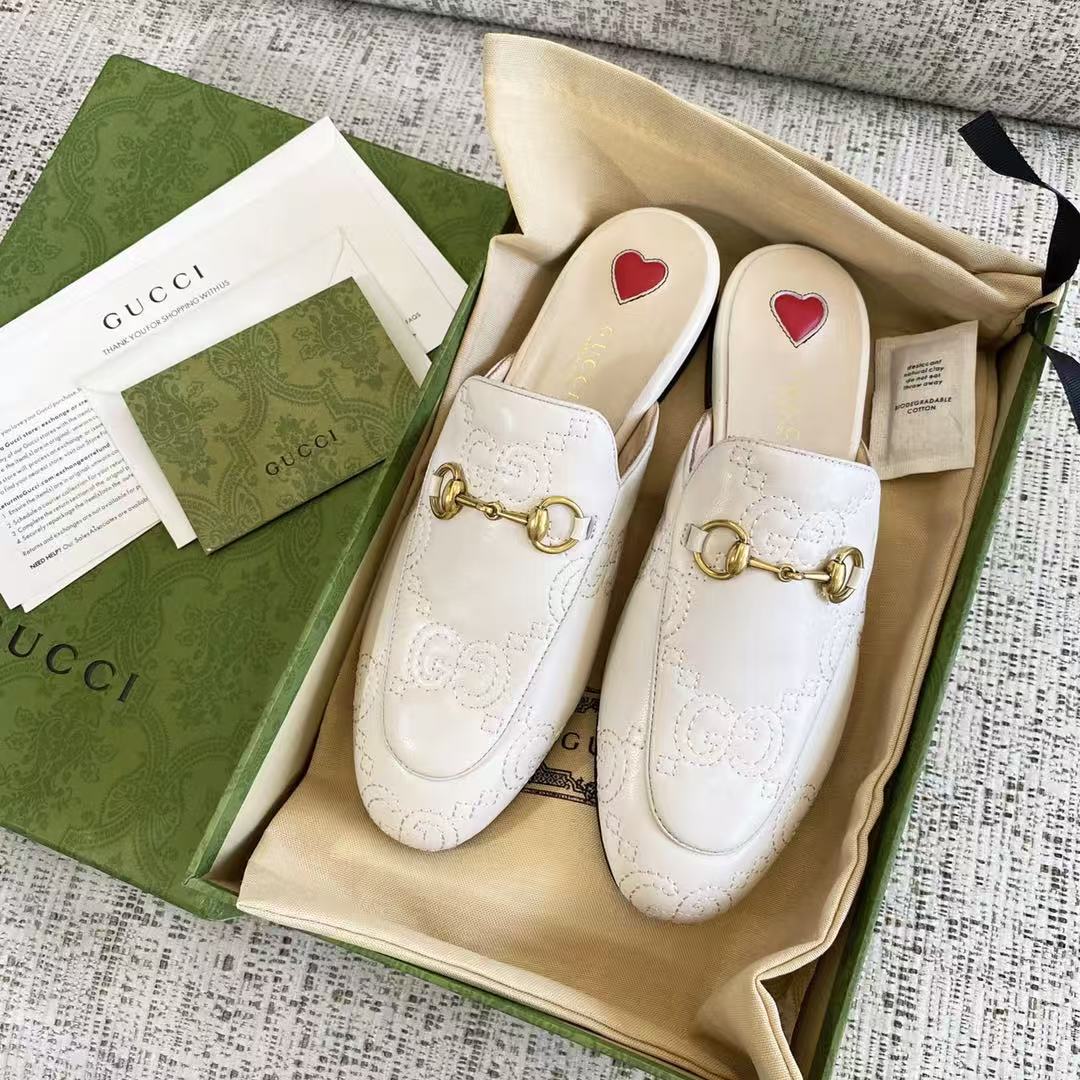 LOVESTAHL Princetown Horse‑Bit Leather Mule Slippers