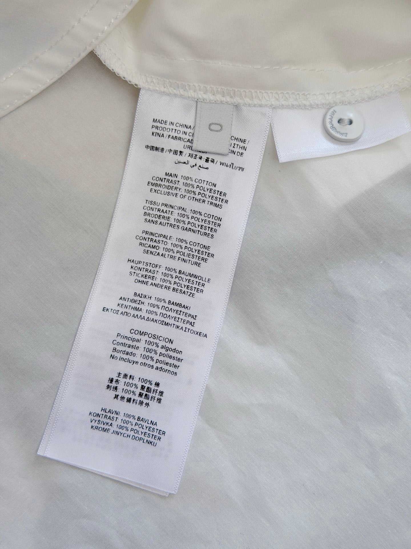 Lovestahl Runway LUNA Cotton Shirt Dress Stand Collar Hollow Bird Cutout Embroidery Lantern Sleeve Detachable Belt With Nude Silk Slip