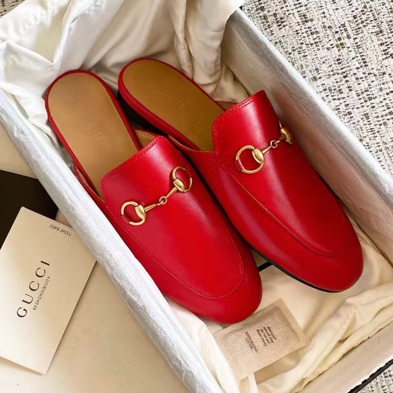 LOVESTAHL Princetown Horse‑Bit Leather Mule Slippers