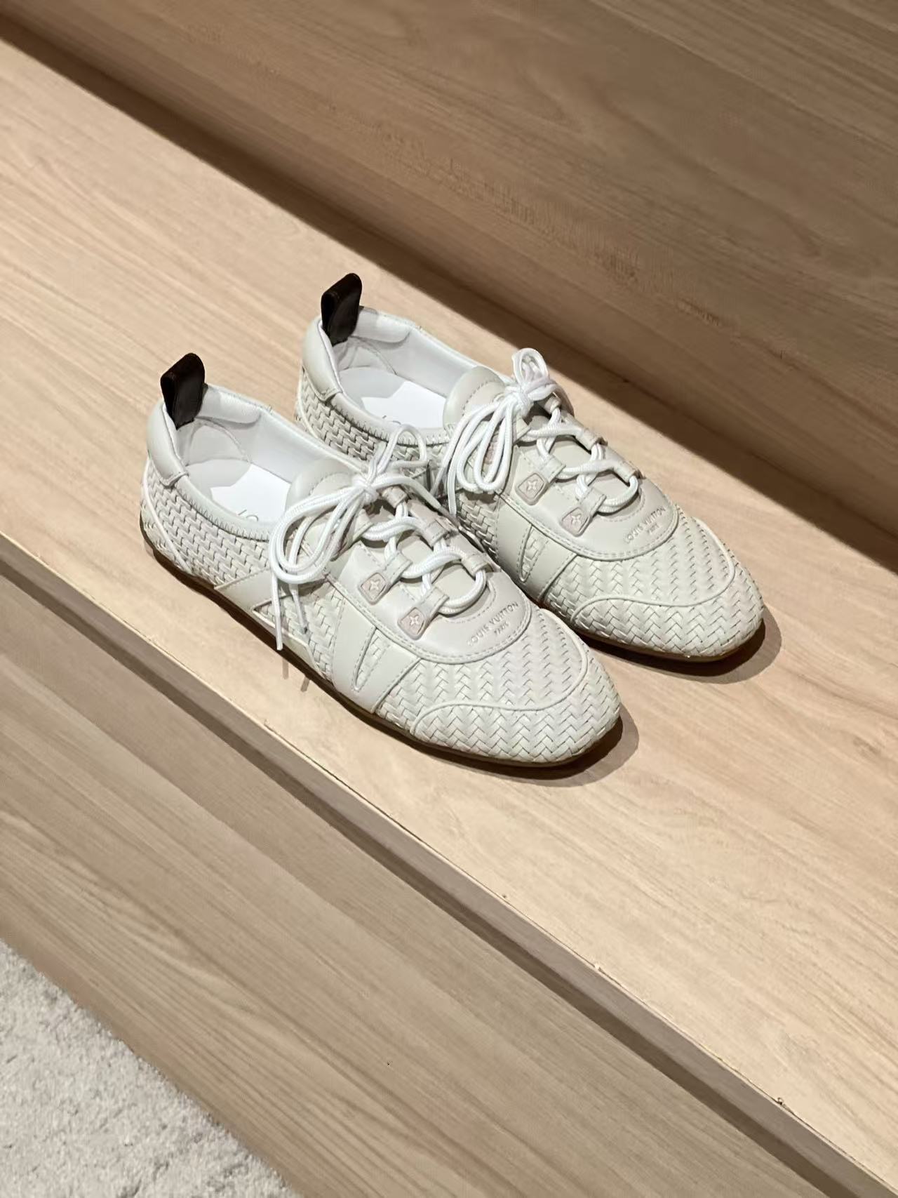 LOVESTAHL Woven‑Leather Ballet‑Style German‑Trainer Sneakers