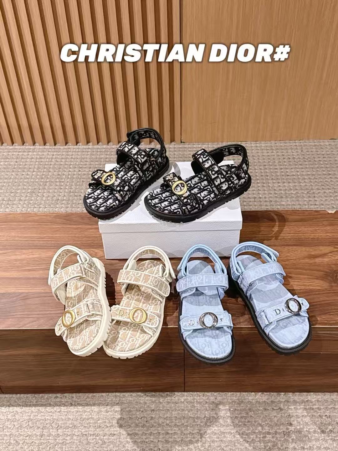 LOVESTAHL Monogram‑Print Velcro‑Strap Sport Sandals