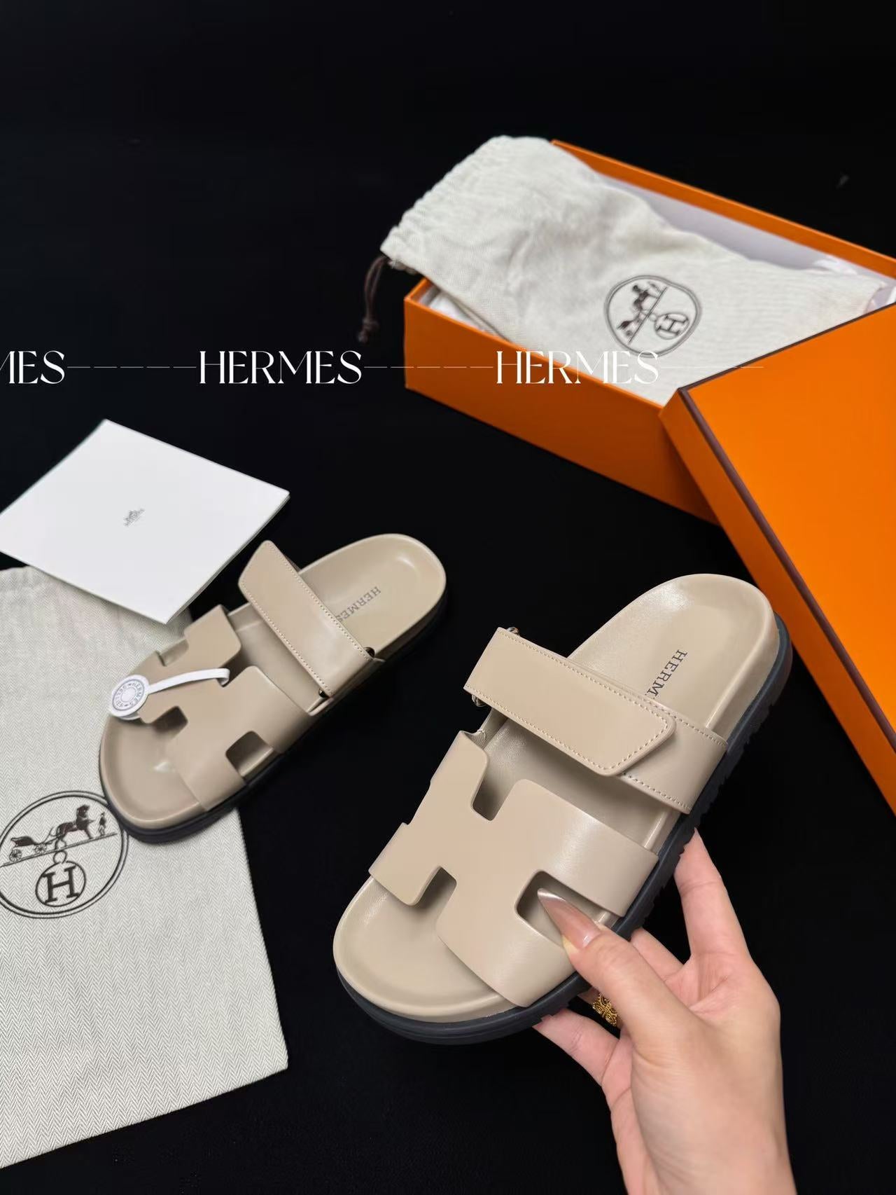 LOVESTAHL Adjustable Velcro H Strap Slides Genuine Top Grain Calfskin 3cm Thick TPU Platform Slip On Sandals For Women Daily Travel