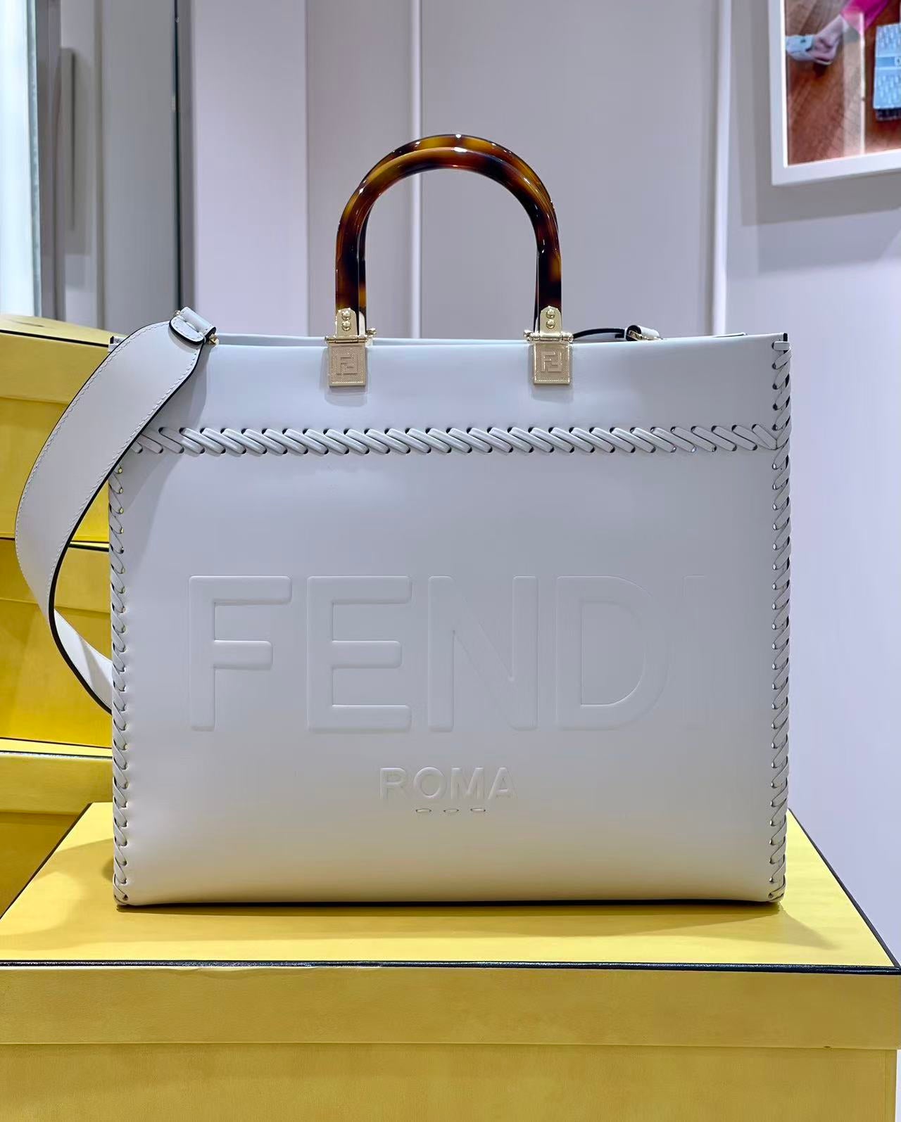 LOVESTAHL Sunshine Tote Bag With Resin Top‑Handles
