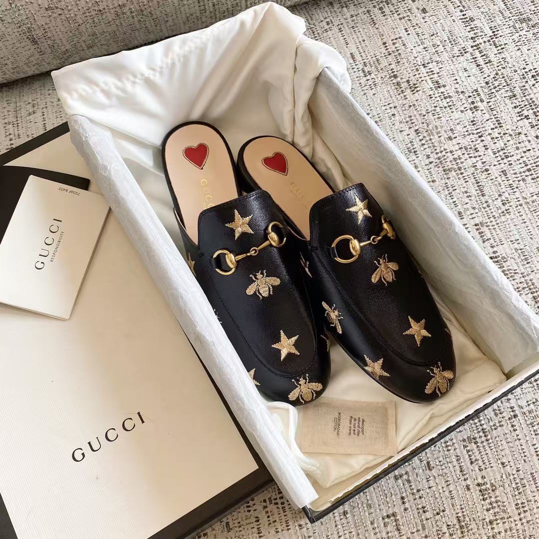 LOVESTAHL Princetown Horse‑Bit Leather Mule Slippers