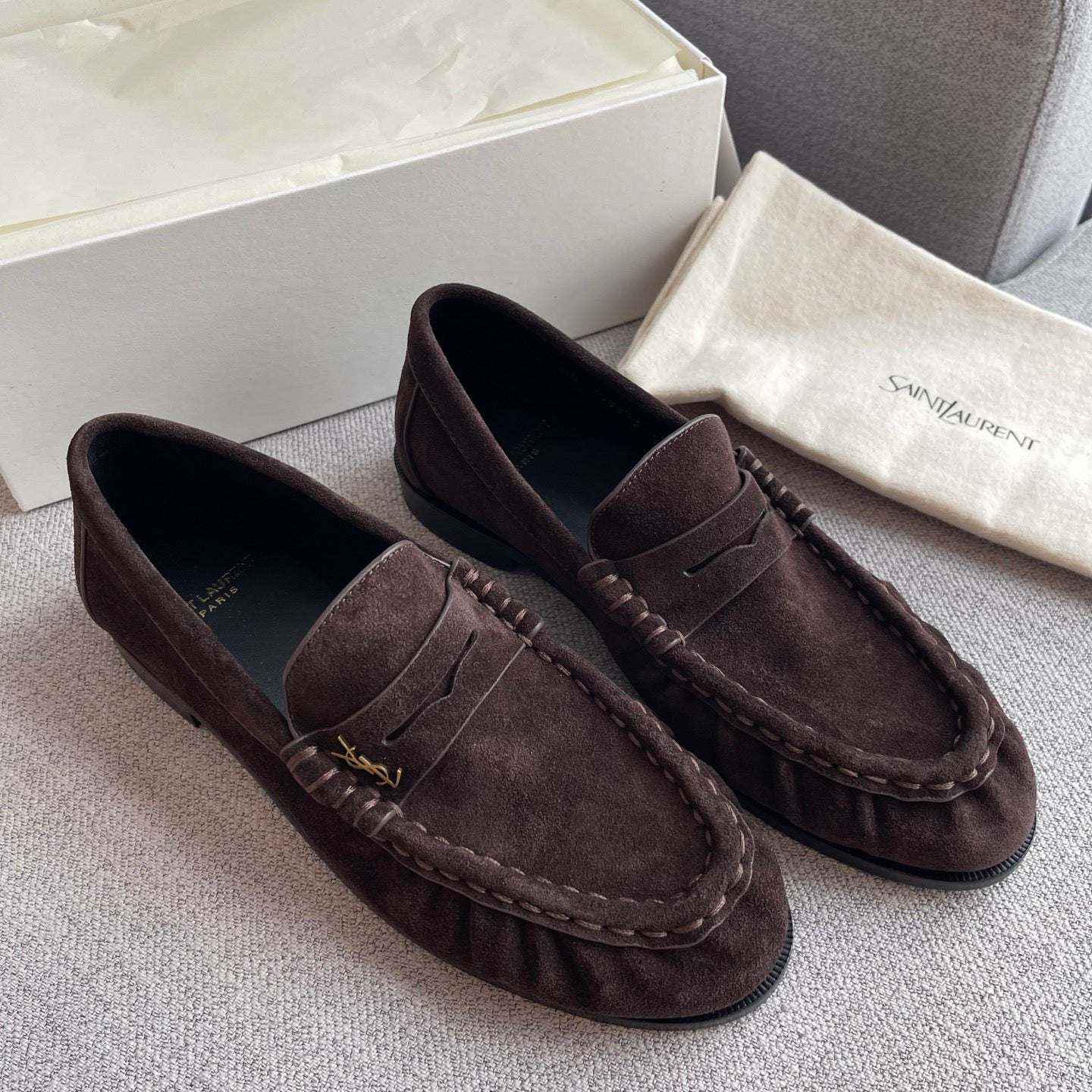 Lovestahl Hand Pleated Suede Lambskin Loafers Custom Original Copper Metal Buckle 1:1 Italian Leather Outsole Hand Stitched Luxury Slip On Shoes Sizes 35-41