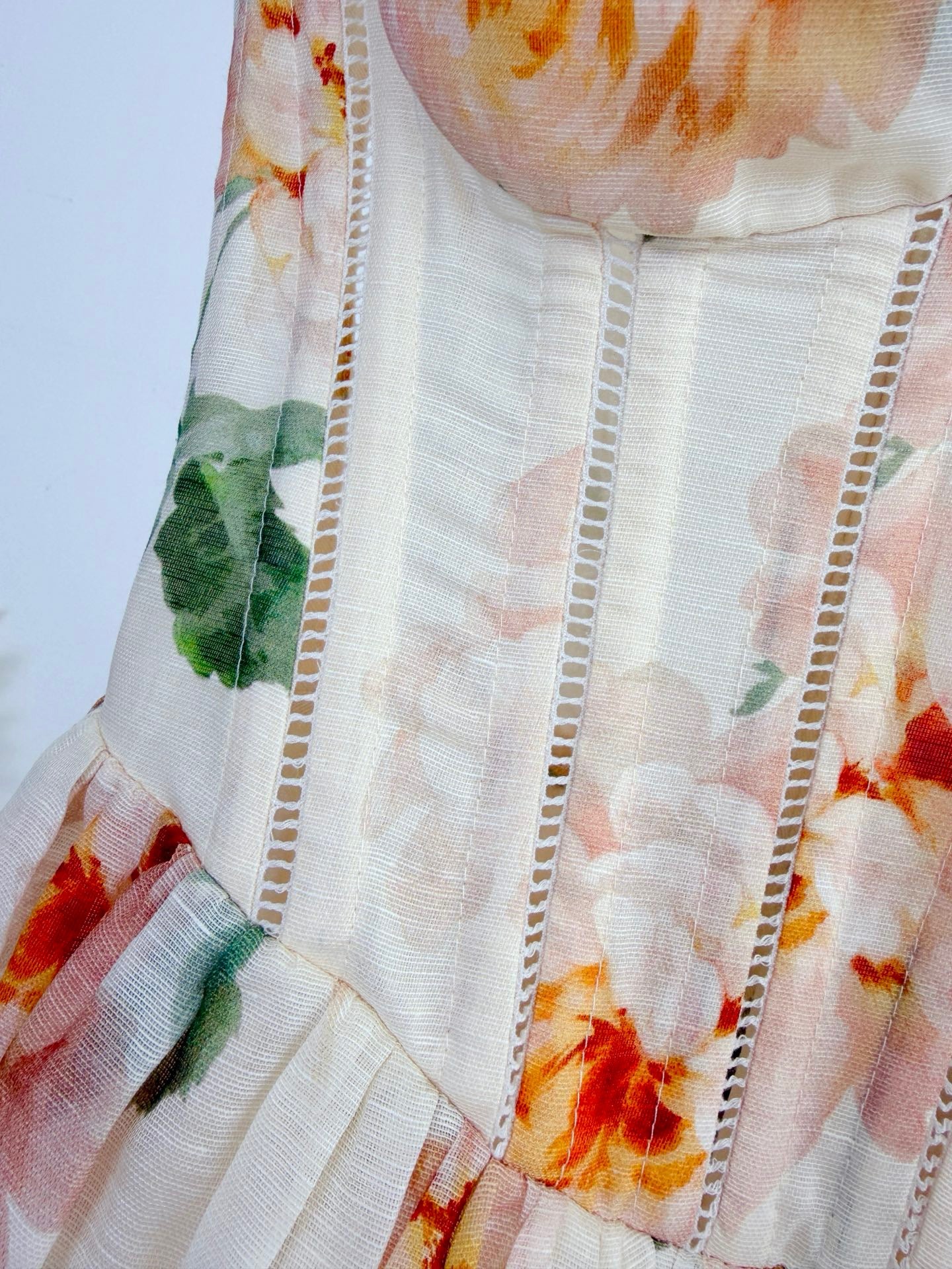 Lovestahl Summer Romantic Mini Dress Sweetheart Spaghetti Strap Hollow Corset Bust Flowy A Line Skirt Floral