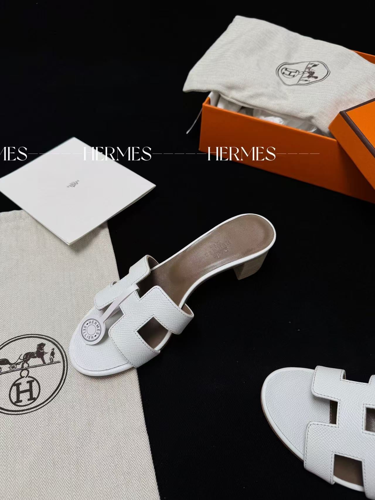 LOVESTAHL Handmade Mid Heel H Cutout Mule Slides Imported Calfskin Sheepskin Double Genuine Leather Slip On Sandals For Women Summer Holiday