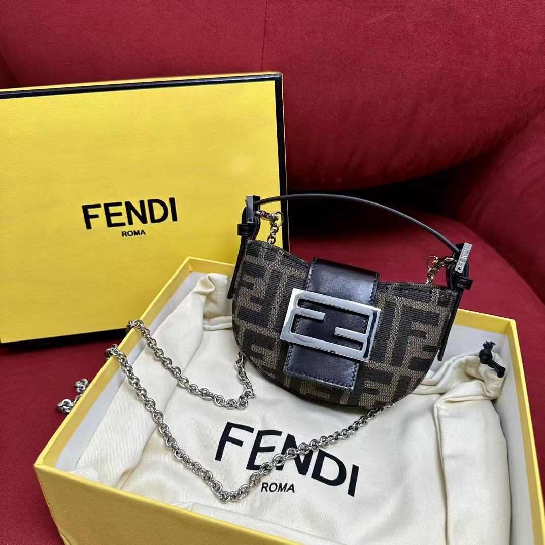 LOVESTAHL Vintage Mini Yuan‑Bao FF‑Jacquard Clutch Bag
