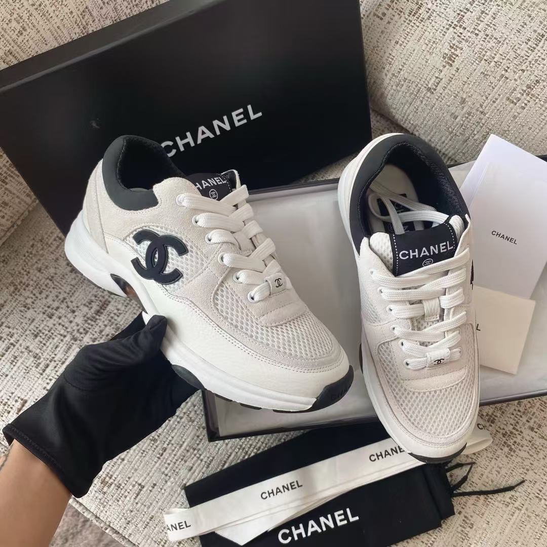 LOVESTAHL‑Women Casual Running Sneakers, Genuine Italian Cow‑Leather Mesh Sports Shoes, Luxury Thick‑Sole Platform Walking Footwear, Non‑Slip Rubber Sole