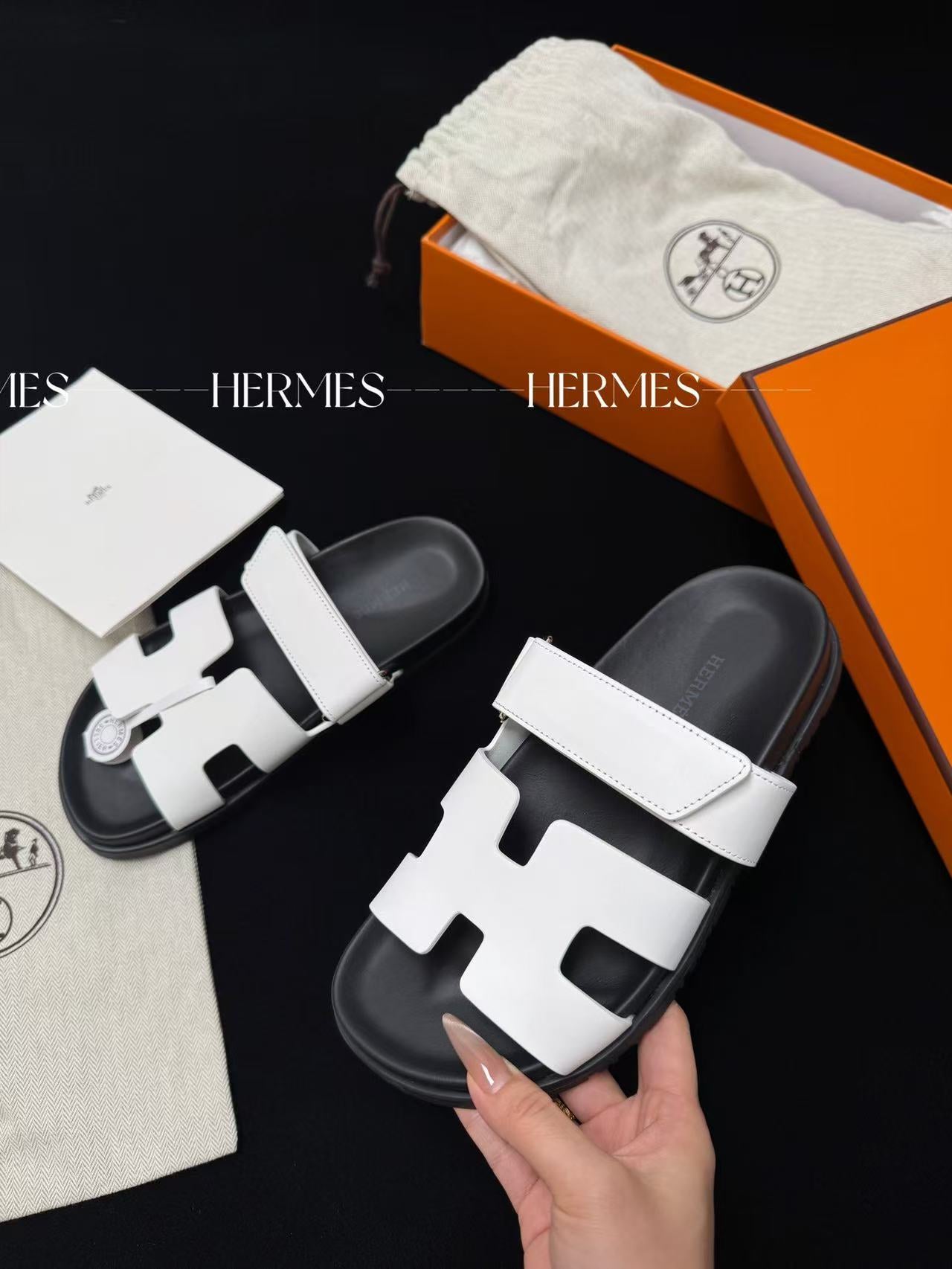 LOVESTAHL Adjustable Velcro H Strap Slides Genuine Top Grain Calfskin 3cm Thick TPU Platform Slip On Sandals For Women Daily Travel