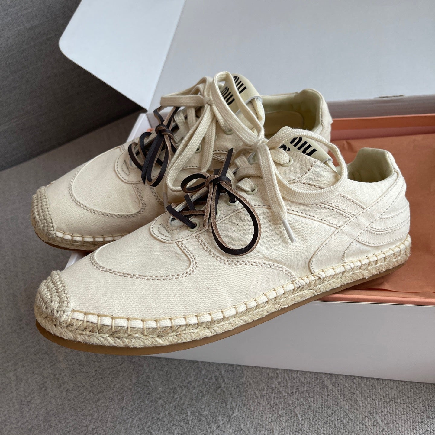 Lovestahl New Rope Woven Canvas Sneakers Hand Distressed Two-Tone Laces Hemp TPU Combined Sole Retro Casual Walking Shoes Sizes 35-40