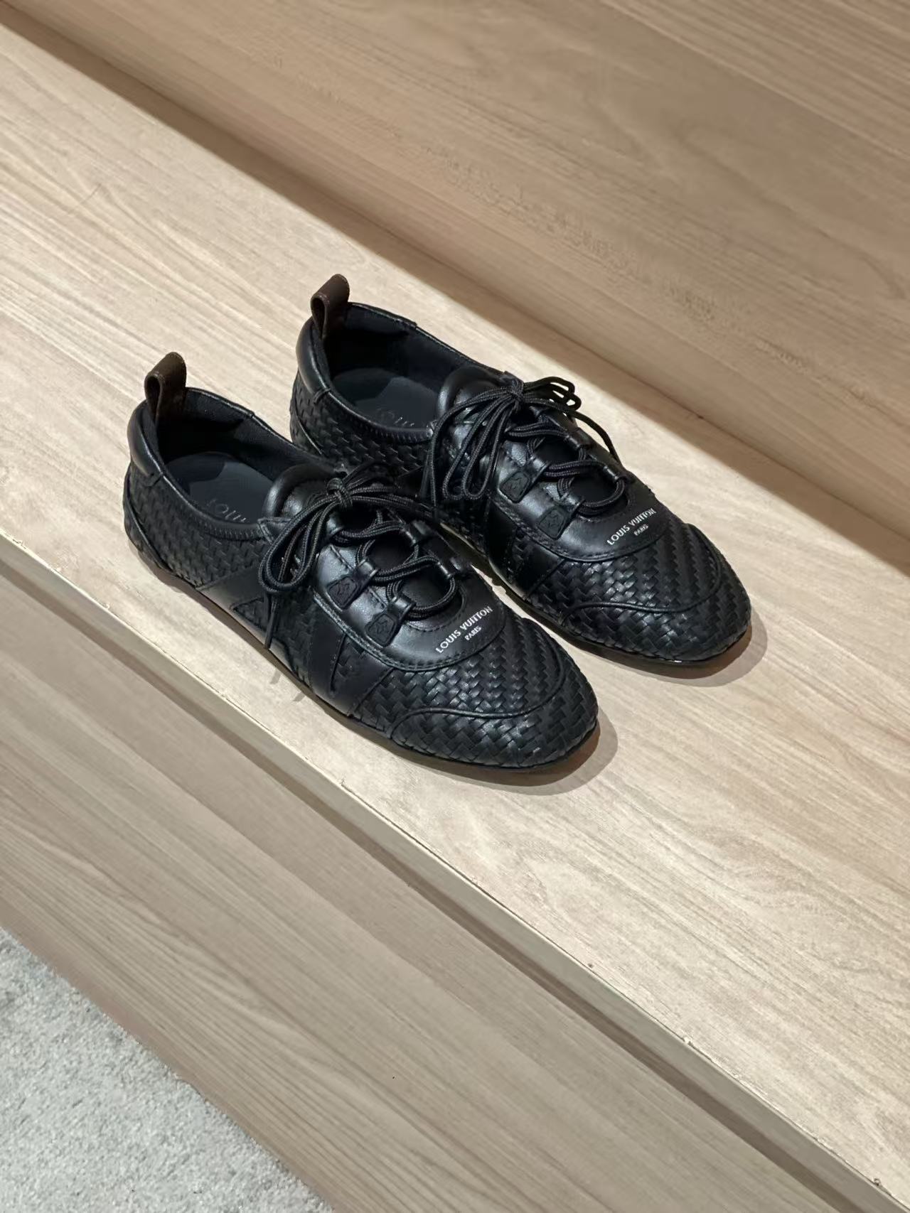 LOVESTAHL Woven‑Leather Ballet‑Style German‑Trainer Sneakers