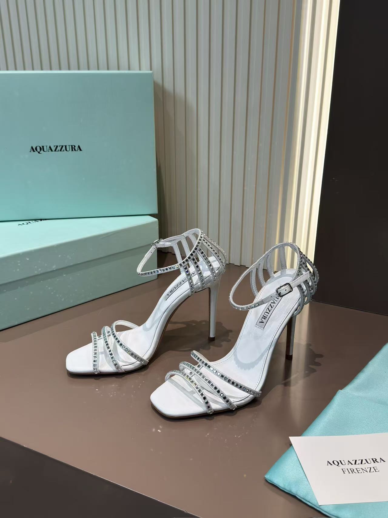 LOVESTAHL 2026 Early Fall Multi-Strap Crystal Slingback Stiletto Sandals Patent Silk Fabric Rhinestone Heels Sheepskin Insole Italian Genuine Leather Outsole Women Formal Party Dress Heels