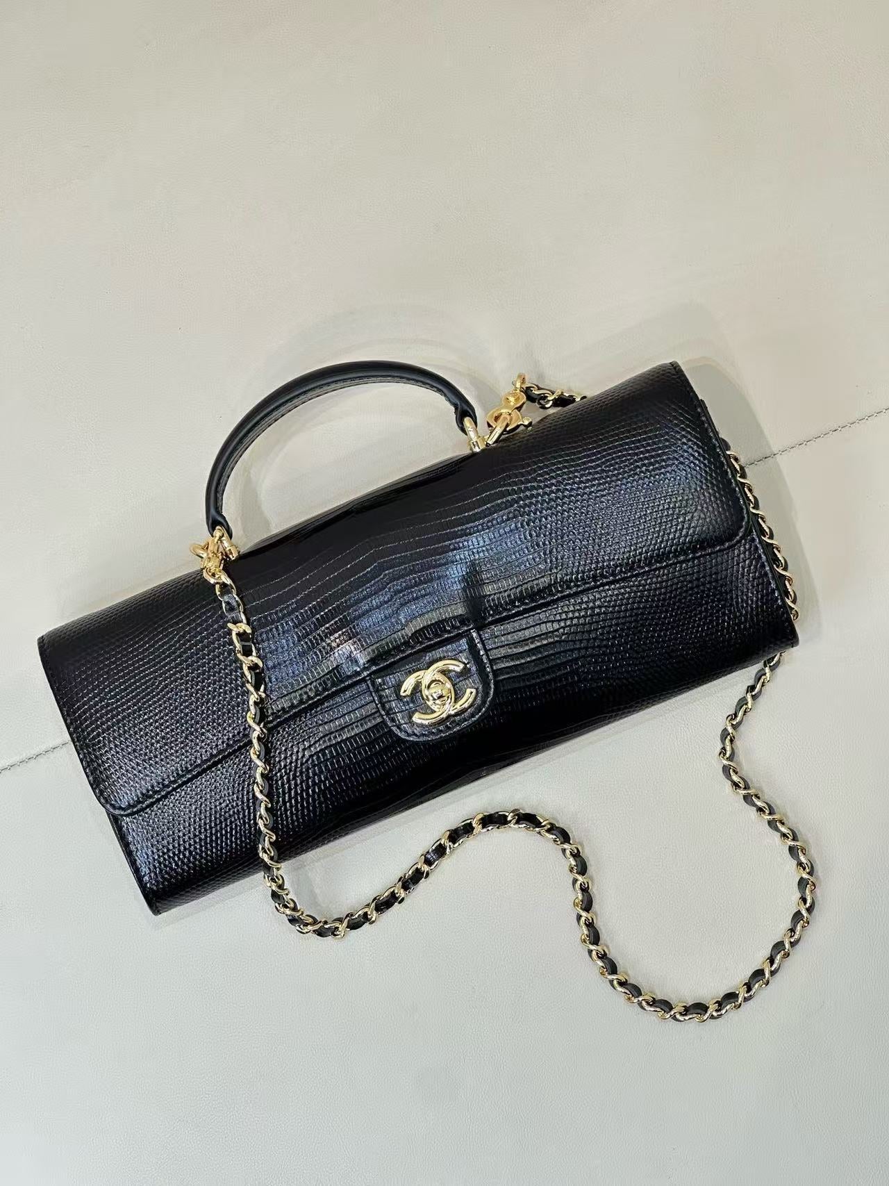 LOVESTAHL Lizard‑Embossed Clutch Handbag
