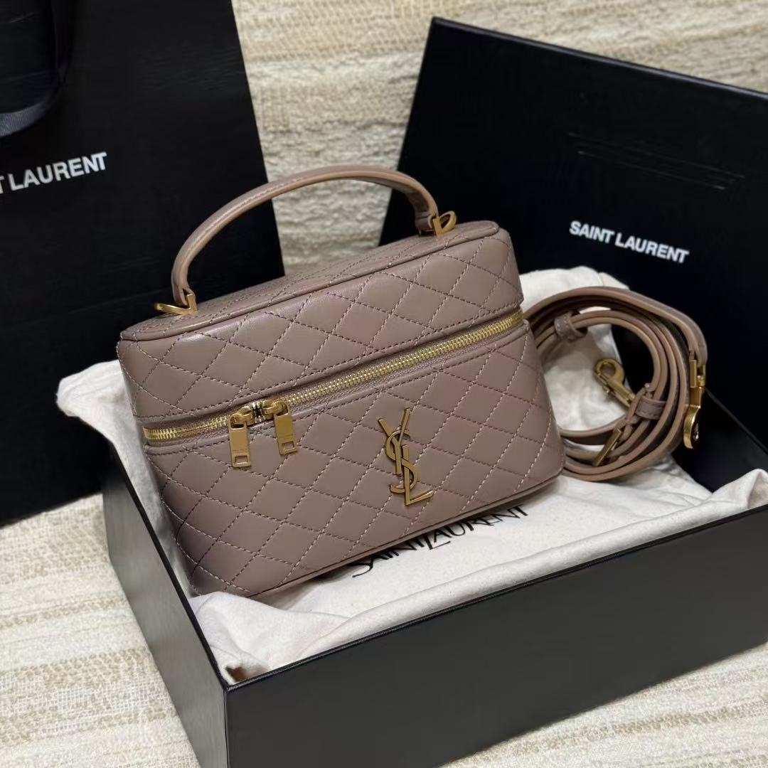 LOVESTAHL Gaby Vanity Mini Lambskin Makeup Handbag