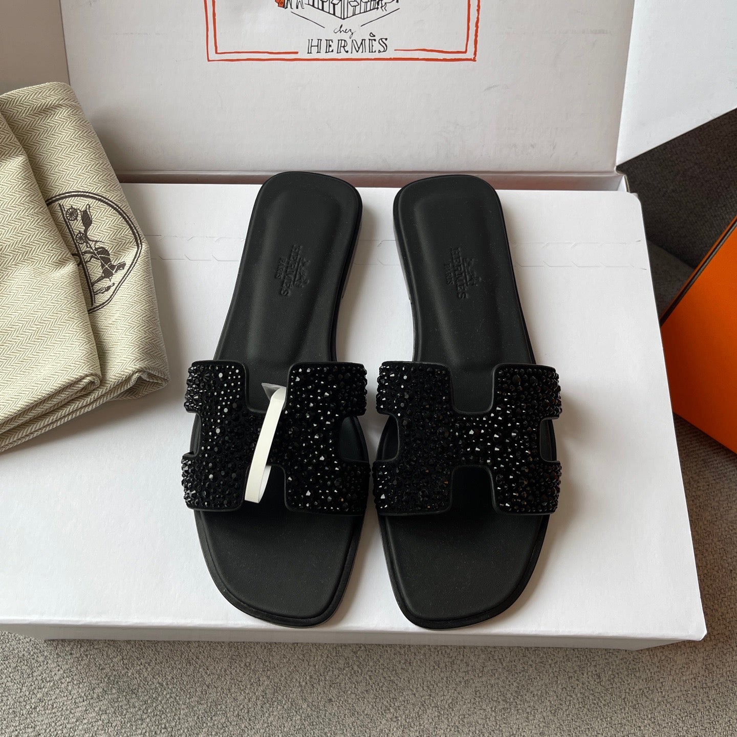 Lovestahl French Genuine Leather Slides With Swarovski Crystals Sheepskin Lining Natural Leather Outsole Luxury Designer Slippers Sizes 35-42 Custom Optional