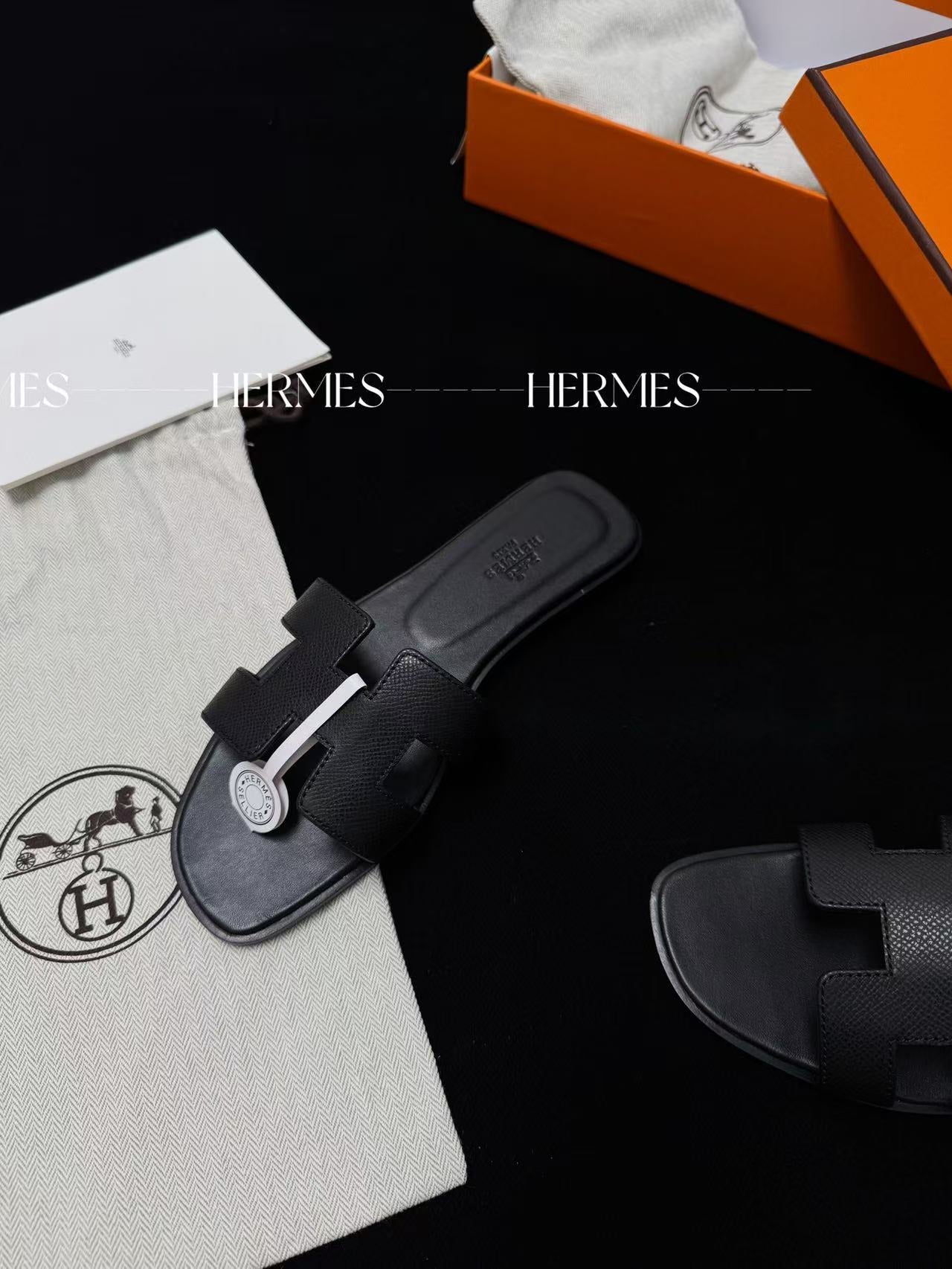 LOVESTAHL Handmade H Cutout Slide Sandals Imported Calfskin Sheepskin Double Genuine Leather Flat Slippers For Women Summer Resort